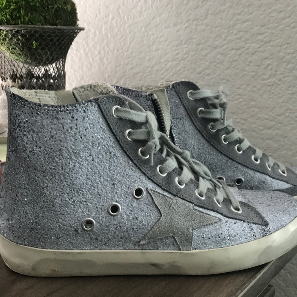 Golden Goose Silver Francy Sneakers7